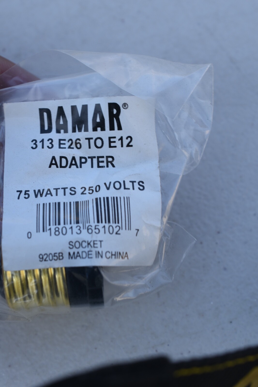 15 pc damar E26 socket to E12 adapter