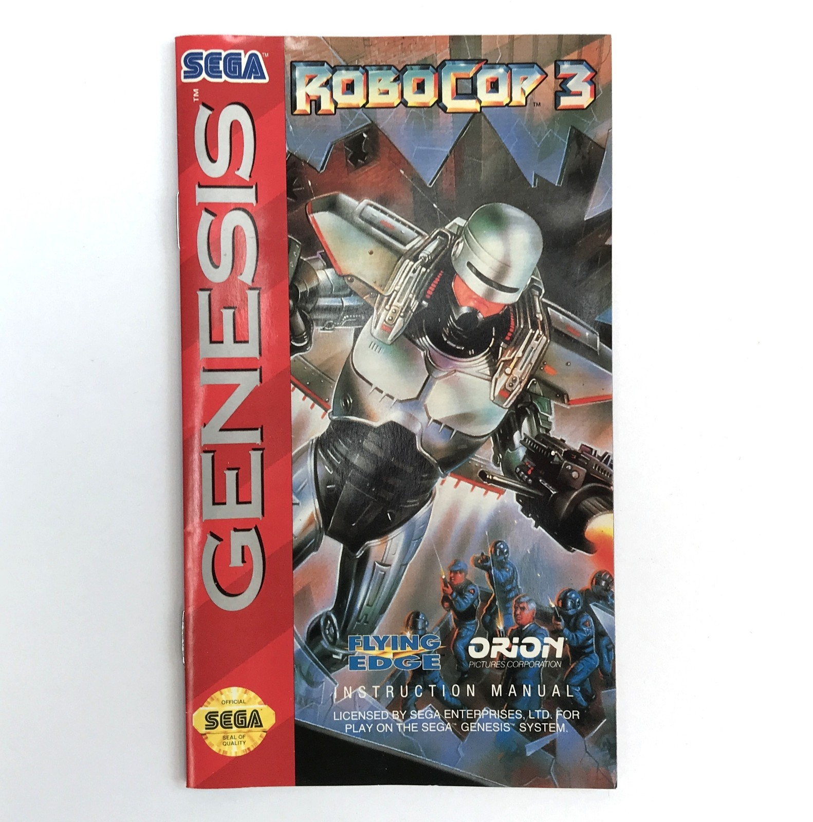 ROBOCOP 3  (Manual Only)  SEGA Genesis Authentic Original