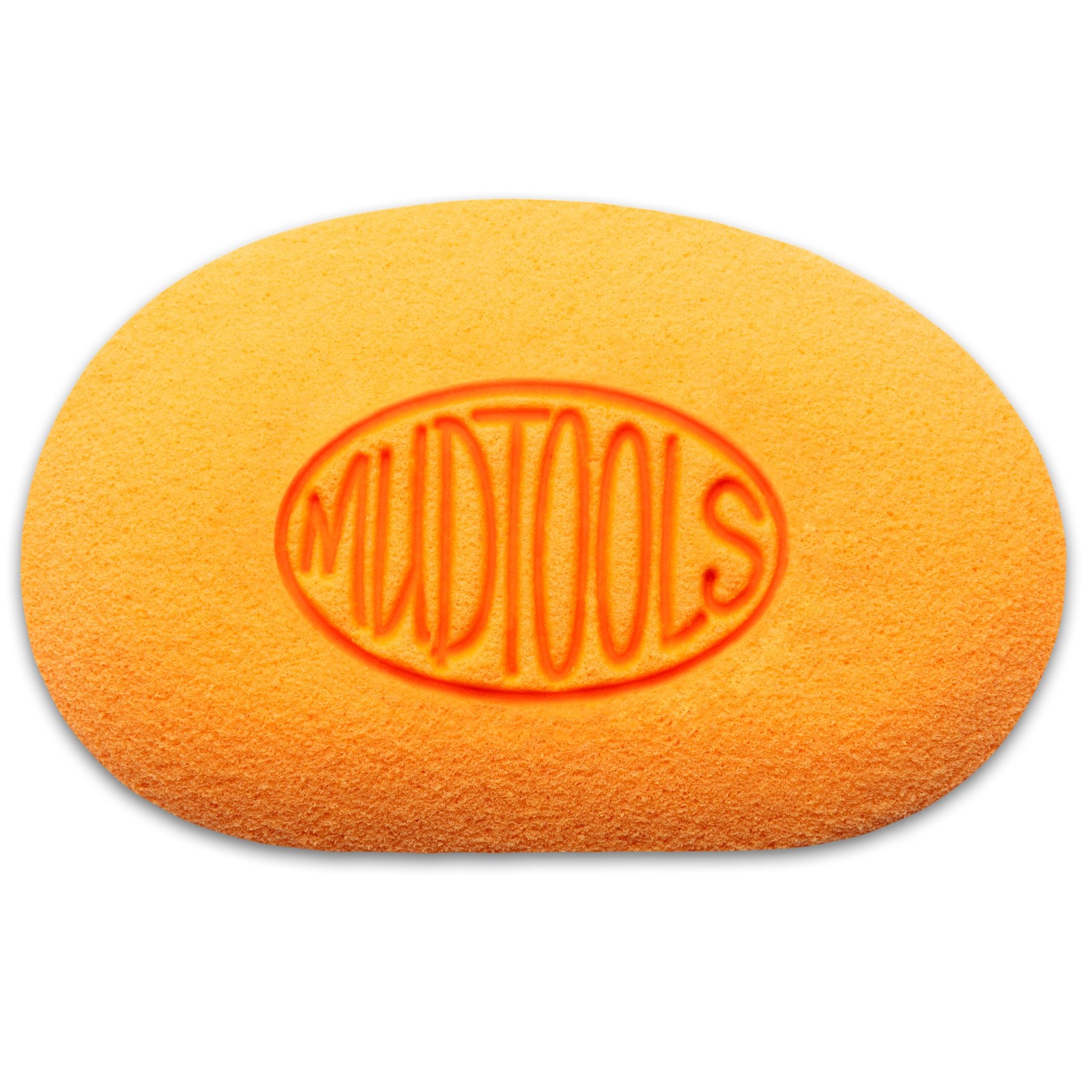 Orange Mudsponge â€“ Absorbent Pottery Sponge for Clay, Ceramics, and Wheel Thr