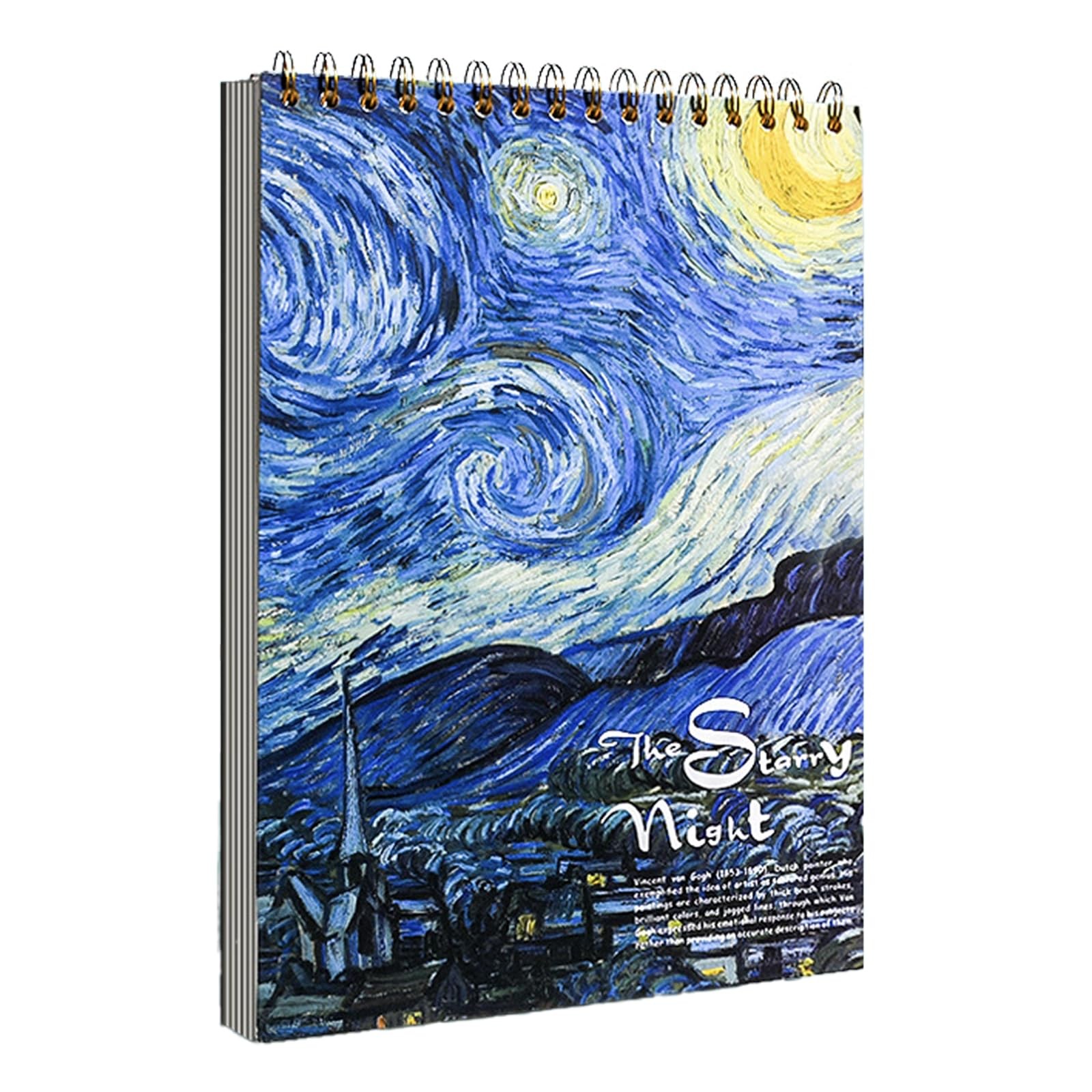 A4 Sketch Book, 8.27 x 11.4 inch Art Sketchbook for Drawing Pads, starry sky