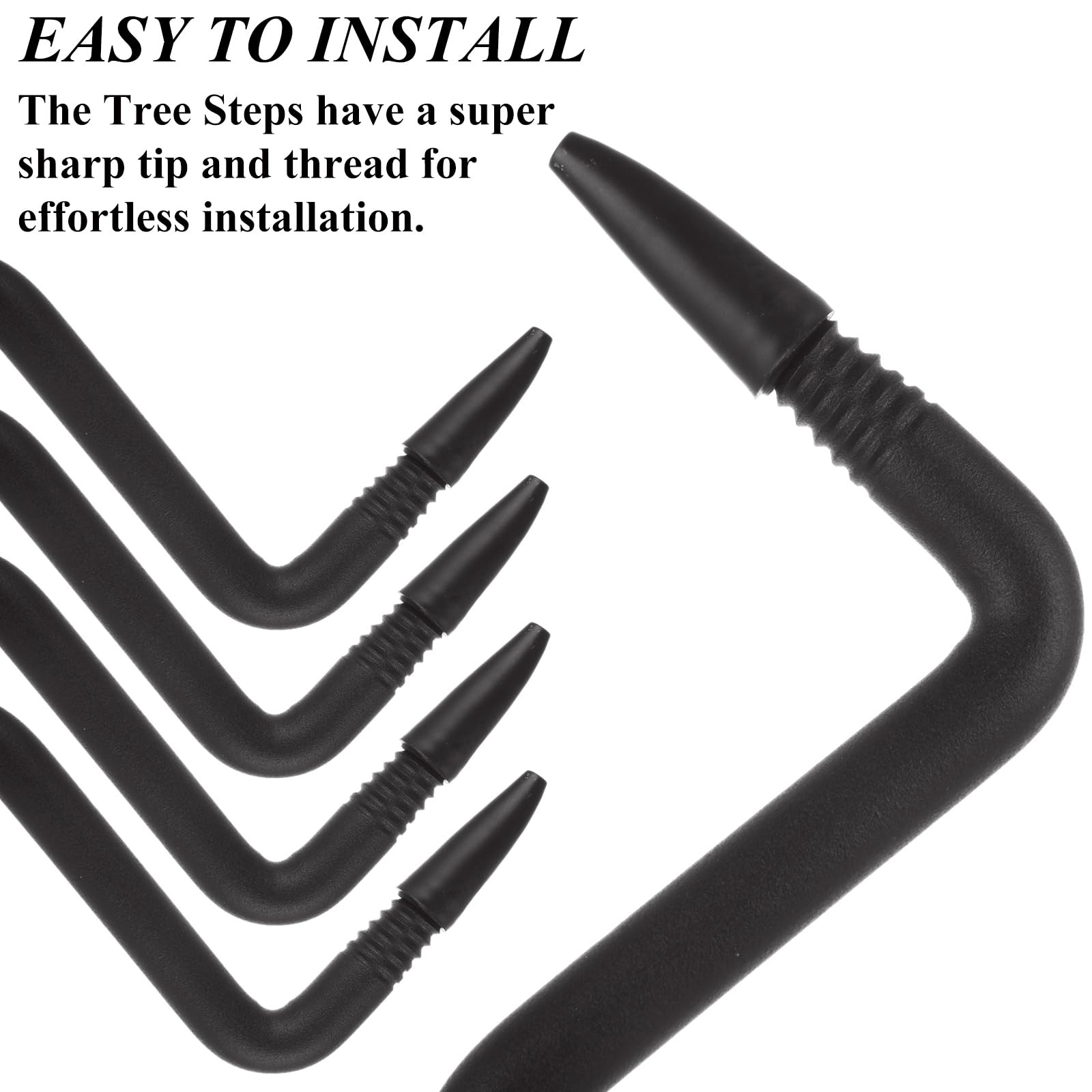12 Pack Screw in Tree Steps for Hunting 5 Inch Tree Steps for Climbing, Tree Cli
