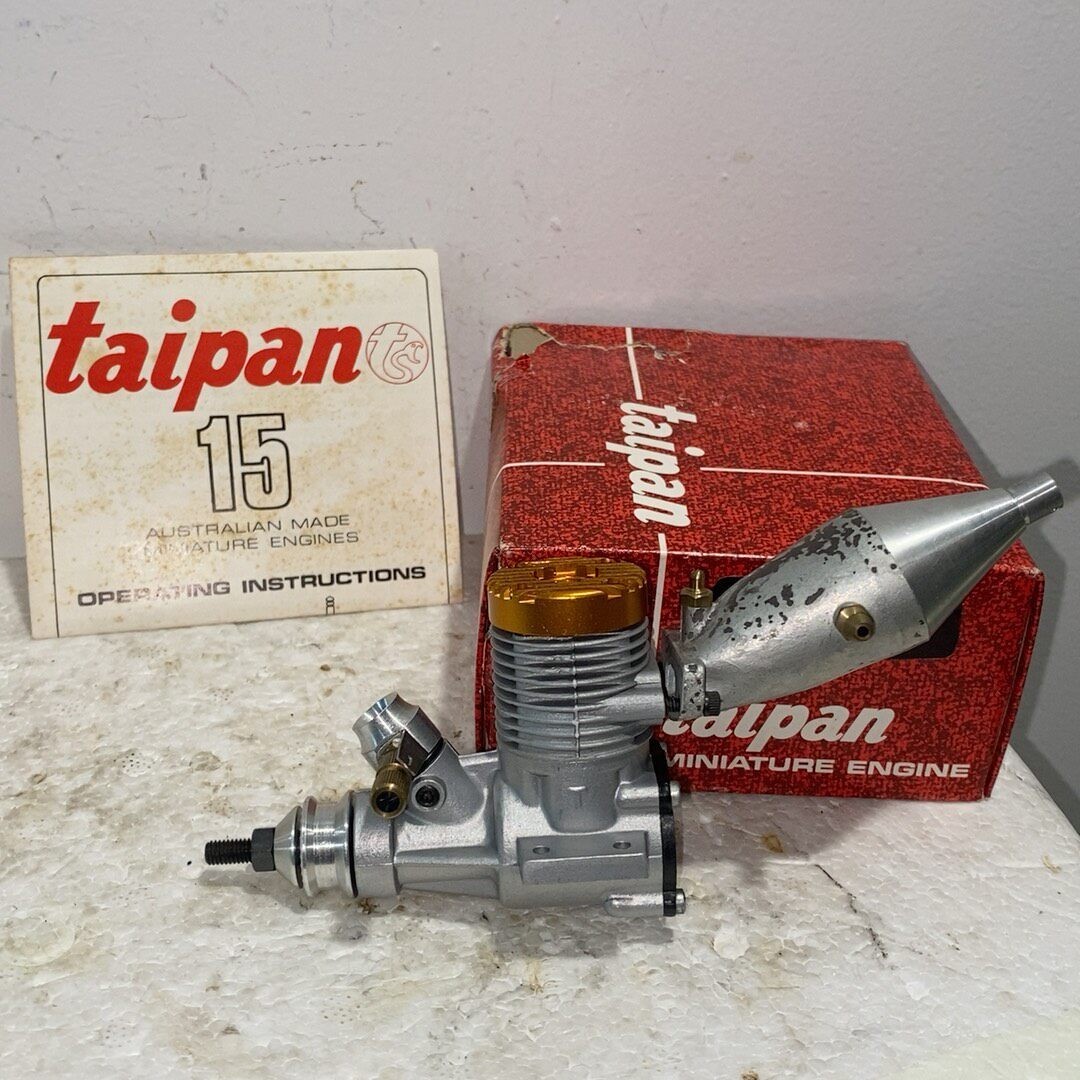 Taipan 15 Rear Exhaust Glow RC Airplane Racing Engine Miniature Australia R/C