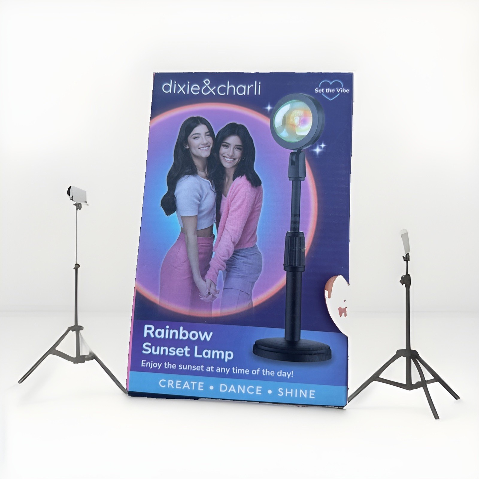 dixie and charli color changing mood projector lamp