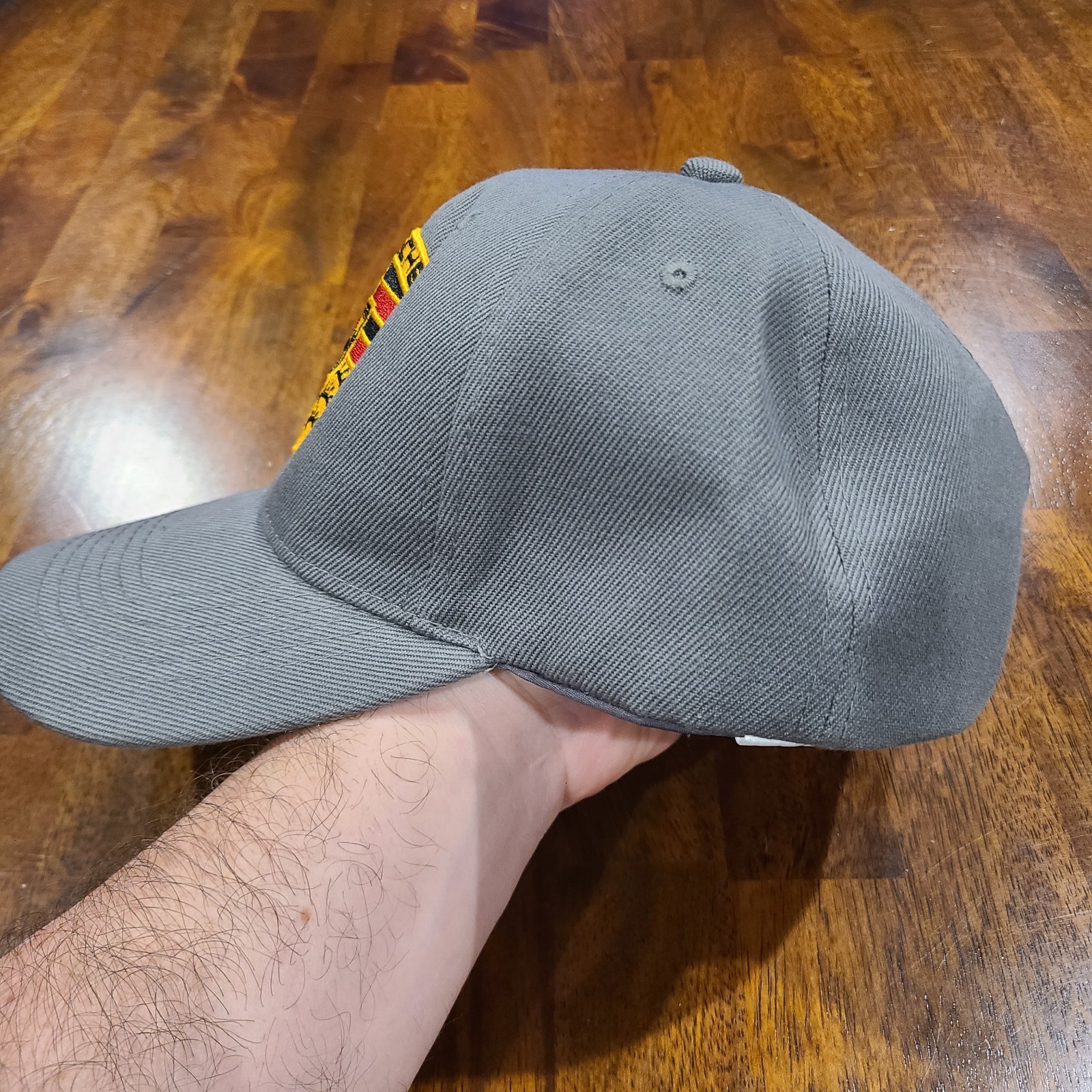 Porsche Hat Cap Crest Adjustable Gray Car Racing Dad Germany
