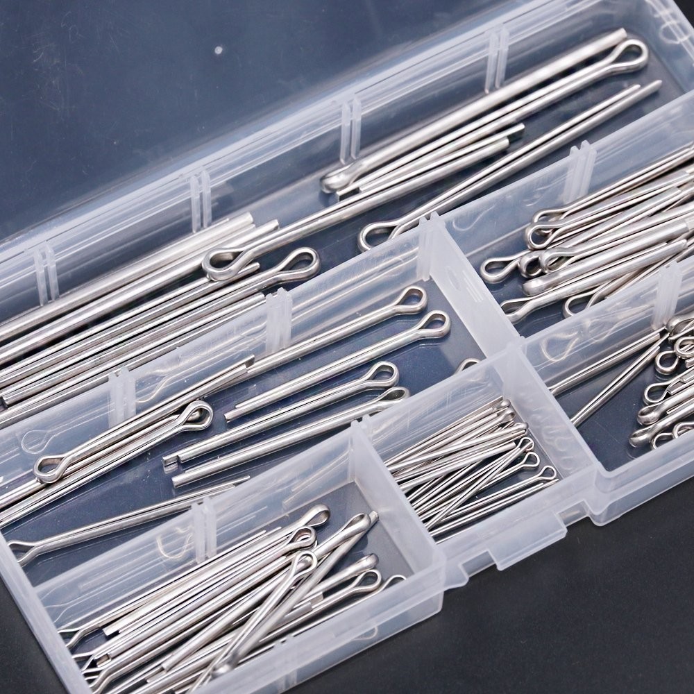 90-Pcs Cotter Pin Assortment Kit - 304 Stainless Steel