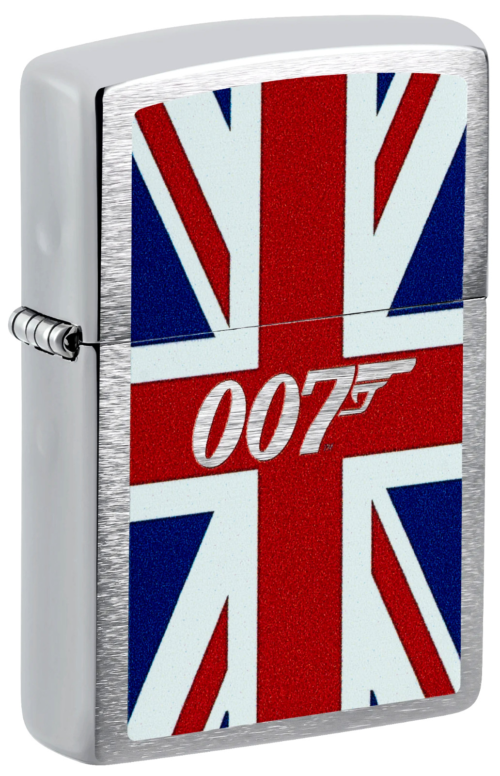 Zippo Windproof James Bond 007 Lighter With Union Jack Flag, 46801, New In Box