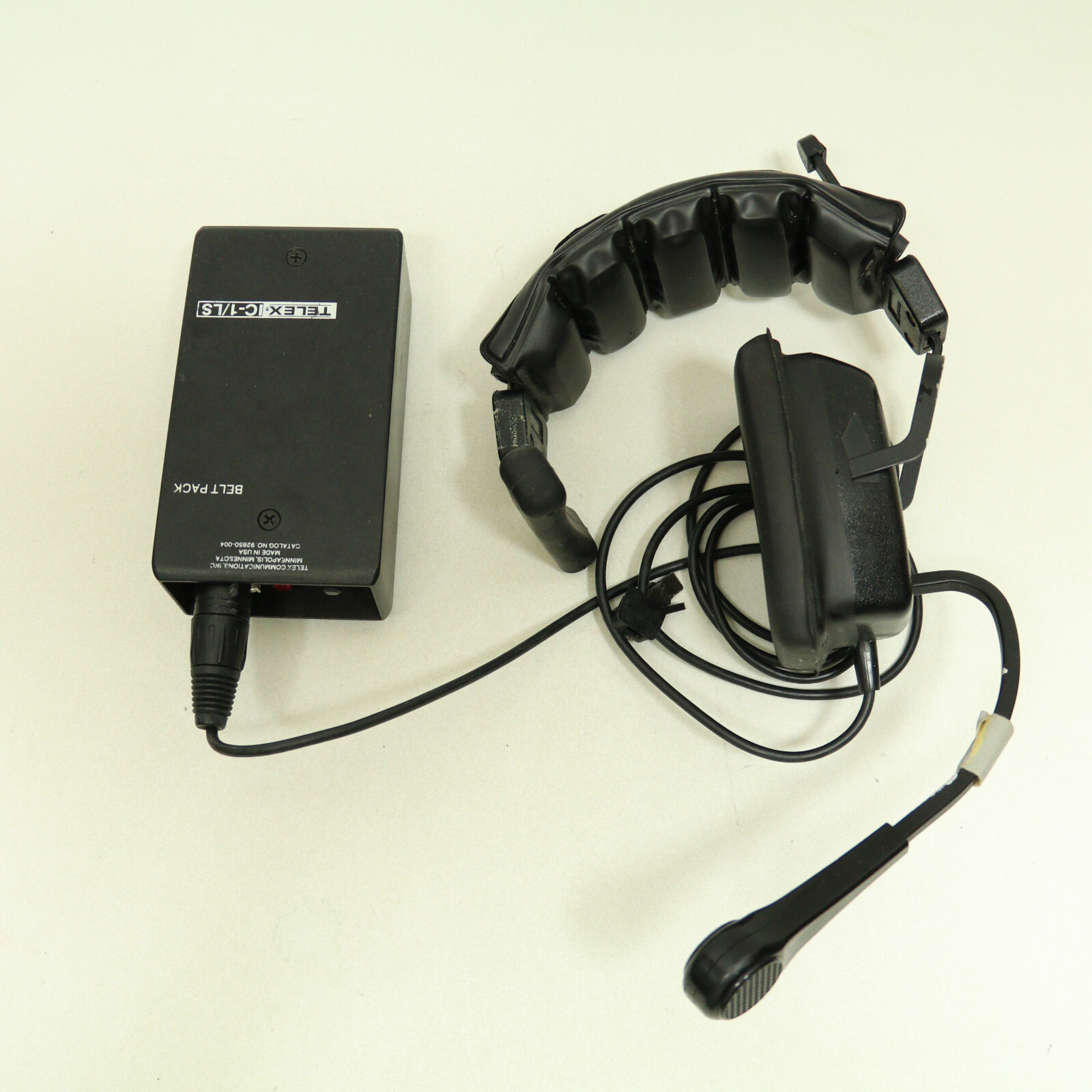 Telex IC-1/LS Wired 2-Way Studio Intercom Belt Pack w/ PH-1 Single Headset
