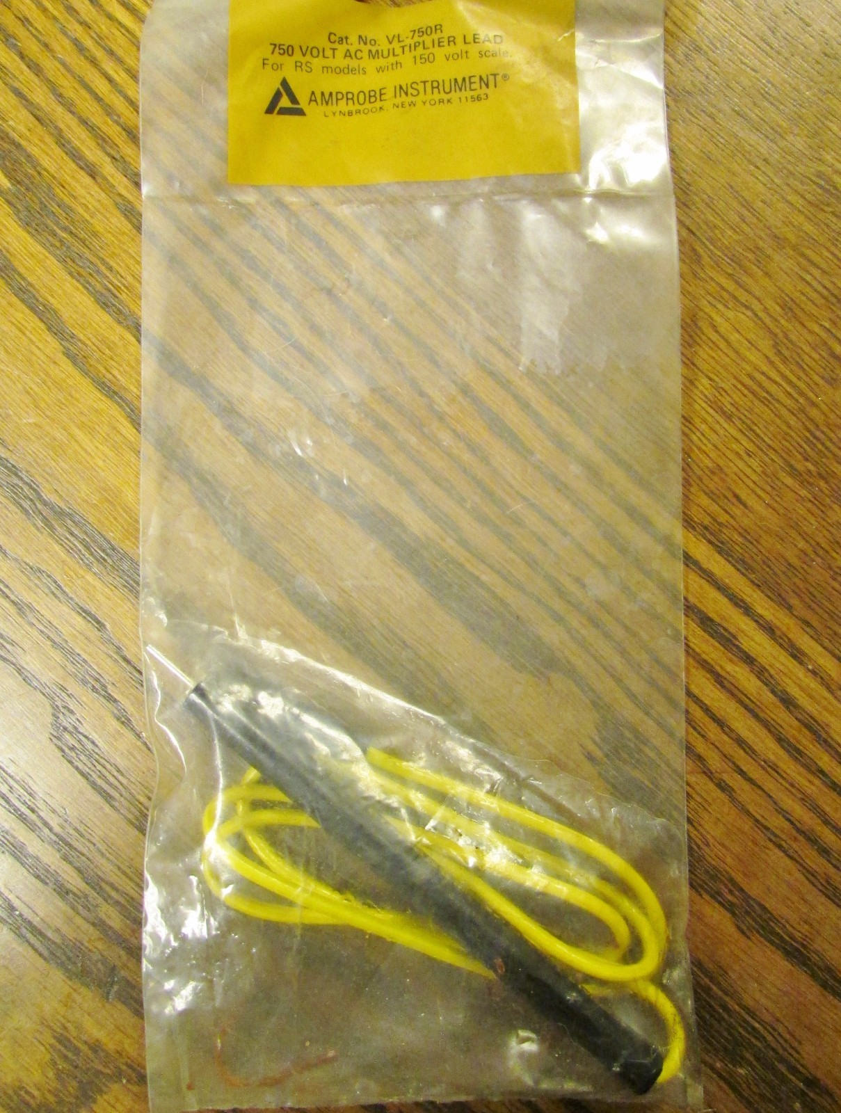 AMPROBE VL-750R Yellow 750V Multiplier Test Leads VL 750R