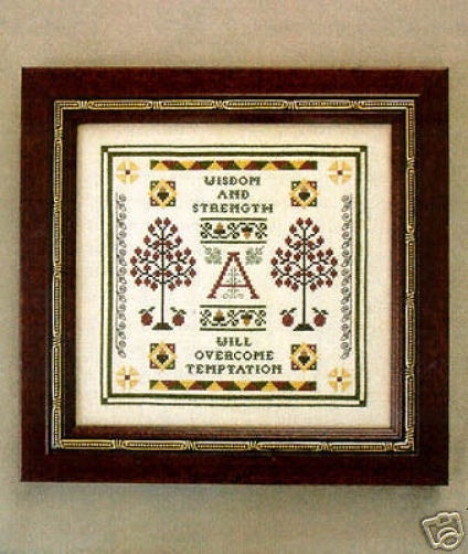 ACORNS & APPLES SAMPLER-CROSS STITCH-MILADYS NEEDLE
