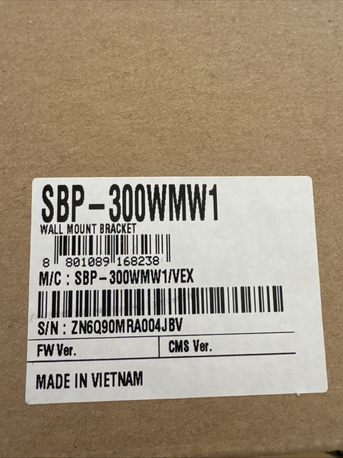 Hanwha Techwin - SBP-300WMW1 - Wall Mount Bracket