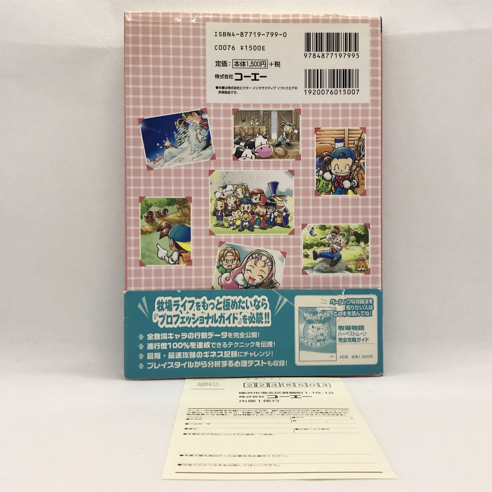 Bokujo Monogatari Harvest Moon Professional Guide Book 2000 PlayStation PS1