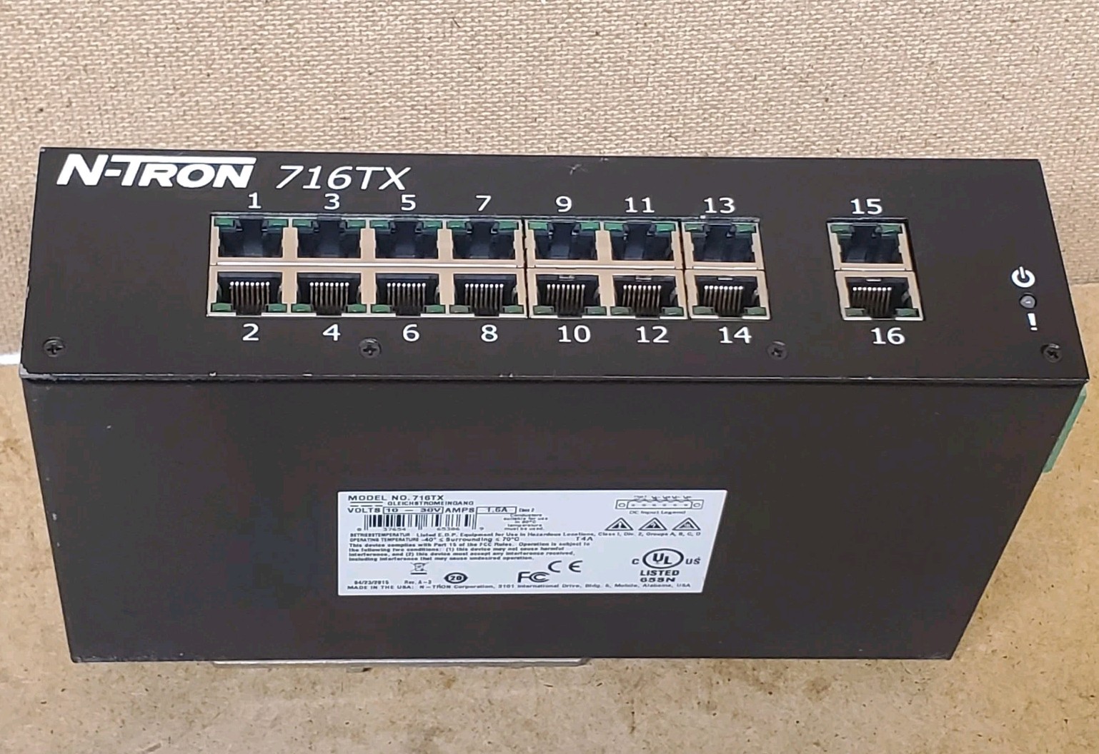 N-TRON 7016TX Industrial Ethernet Switch