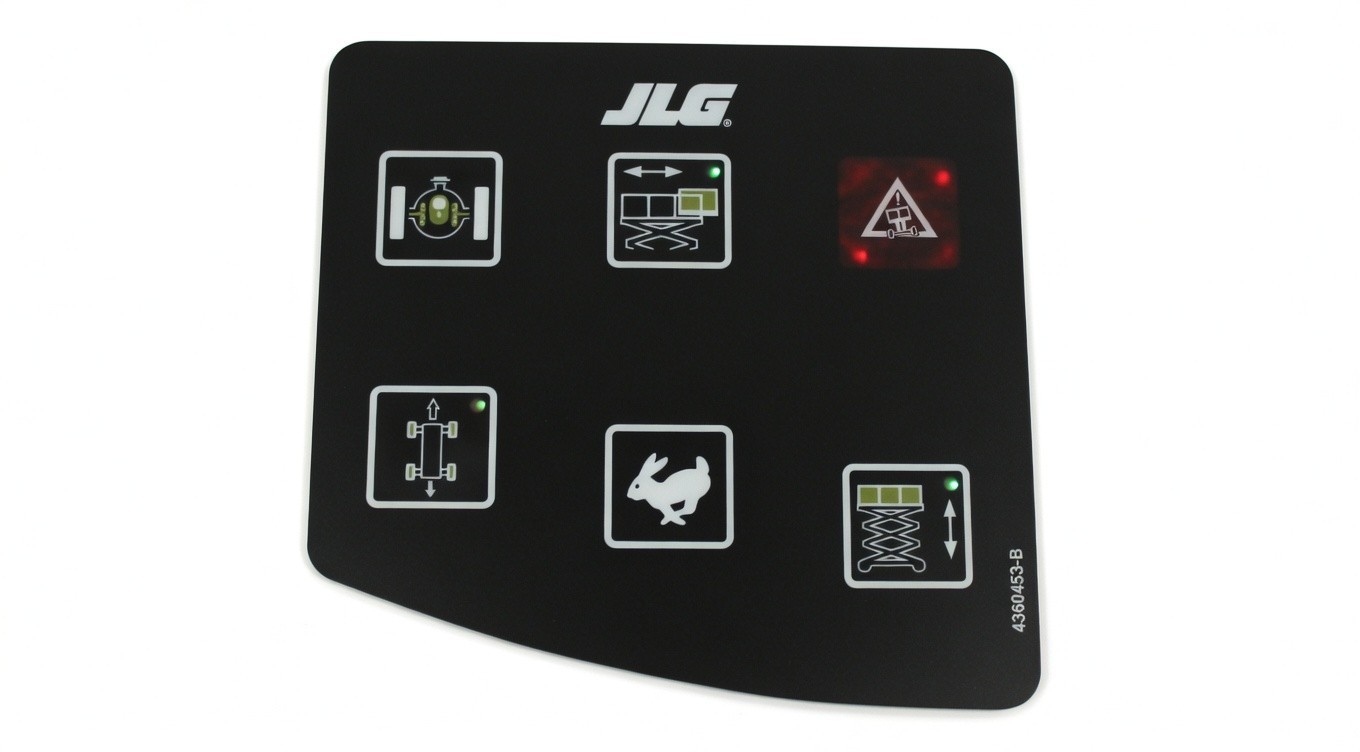 Part # JL4360453 Fits JLG - SWITCH, KEY PAD (Membrane Pad) (Prop) (w/Tilt Light)