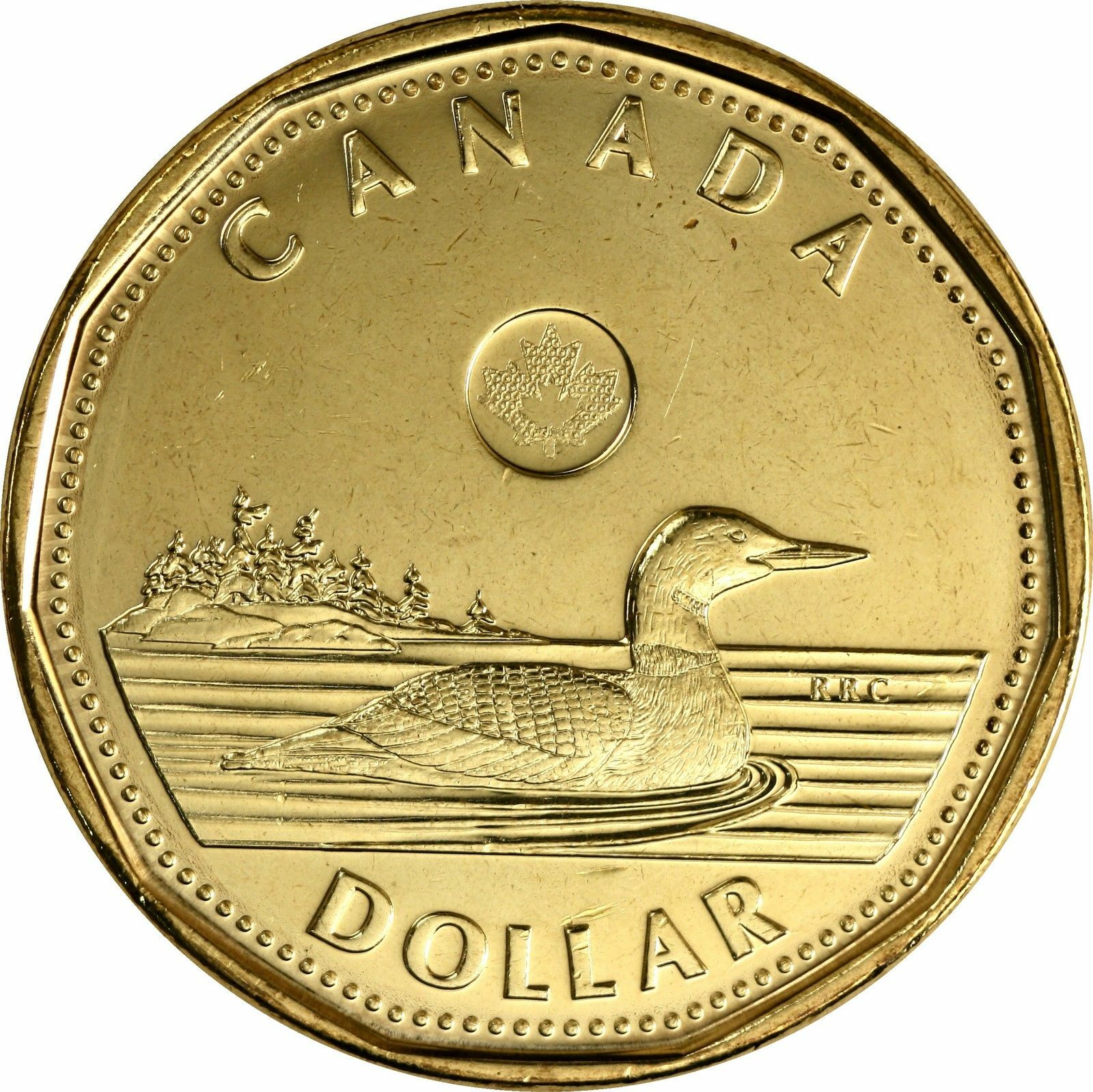 2018 Canada One Dollar Loonie Coin. Mint Condition UNC. $1 Loon
