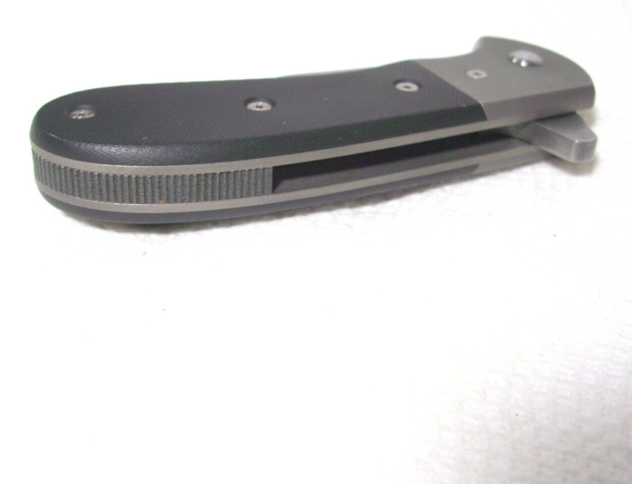 Mint Lg RARE CUSTOM BURCHTREE BLADEWORKS Fighting Folding Flipper Pocket Knife