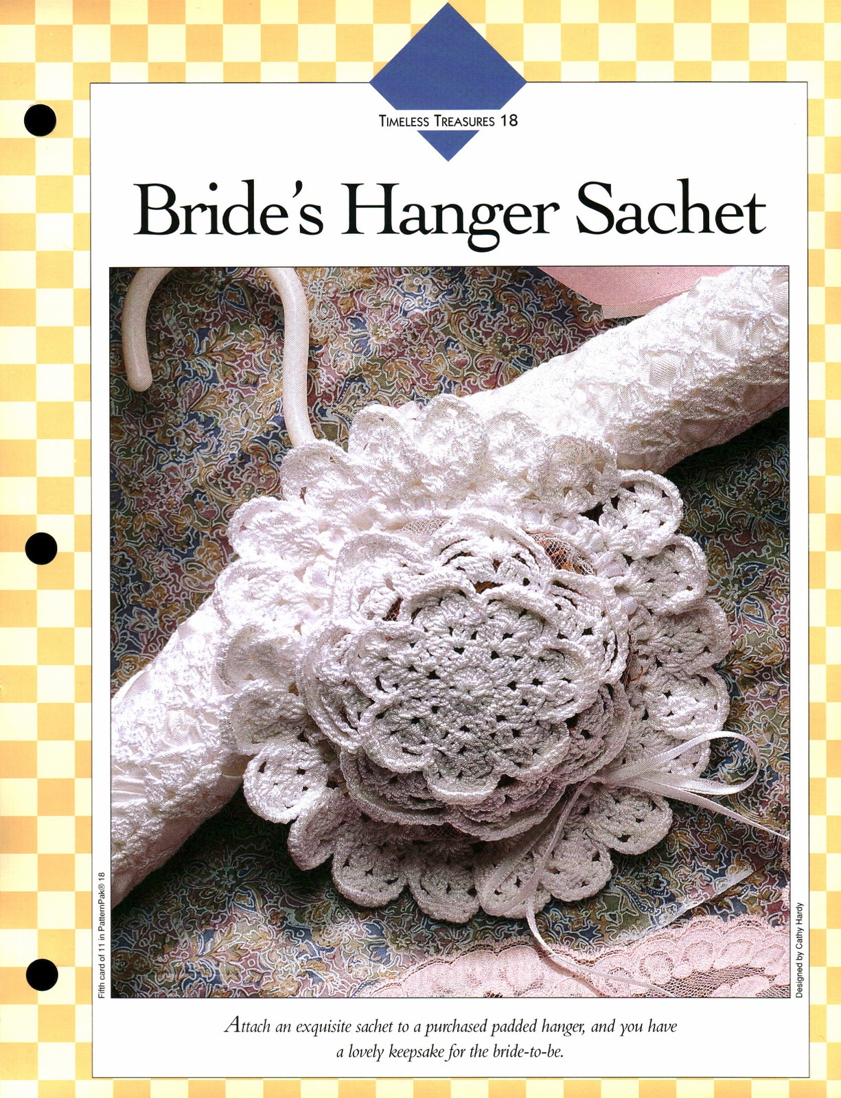 Bride's Hanger Sachet - Timeless Treasures 18 | Vanna Crochet Faves 85180-E