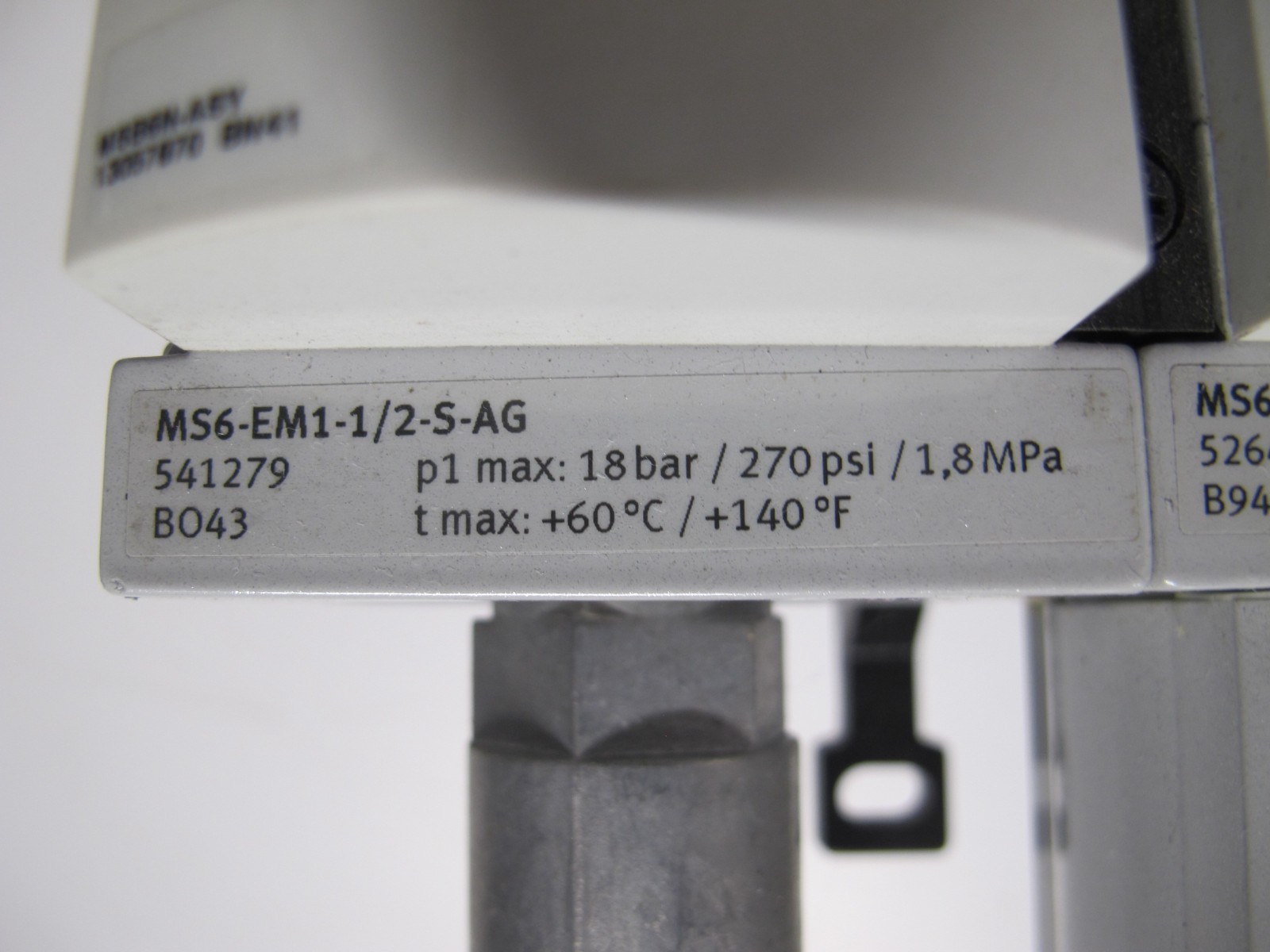 FESTO MS6 Compressed Air System Pressure Sensor Regulator Pneumatic EM1 LFR LF
