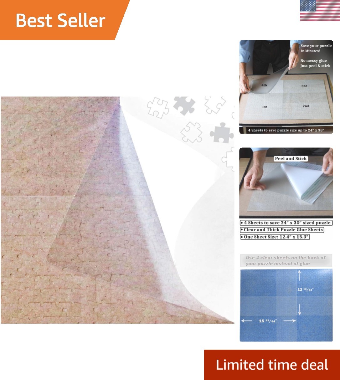 Puzzle Preservation Made Easy: 20 Extra Large Glue Sheets for 1000 Piece Jigsaws