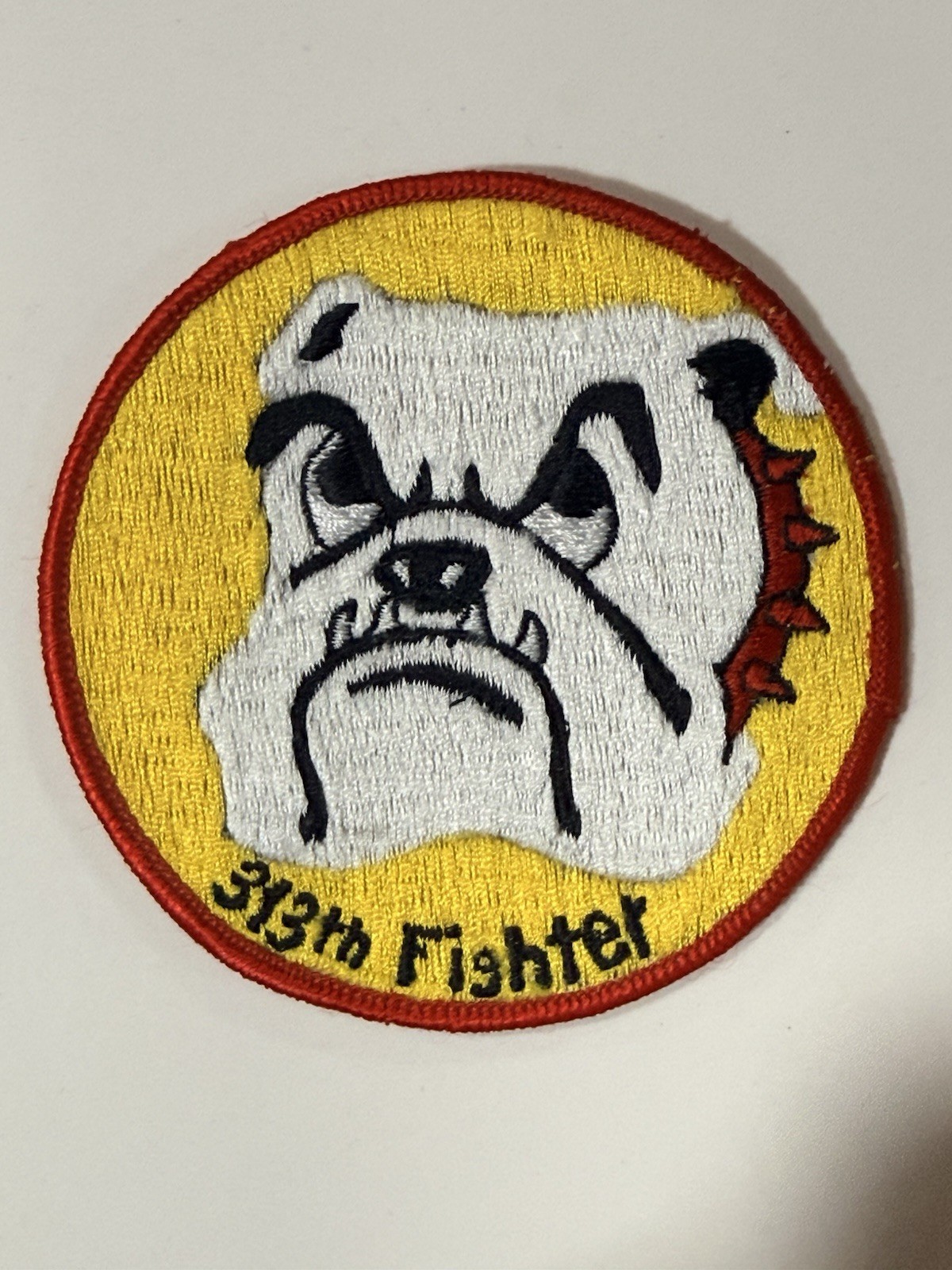 Vintage US Air Force USAF 313th Fighter Squadron (313 FS) “Bulldogs” Patch