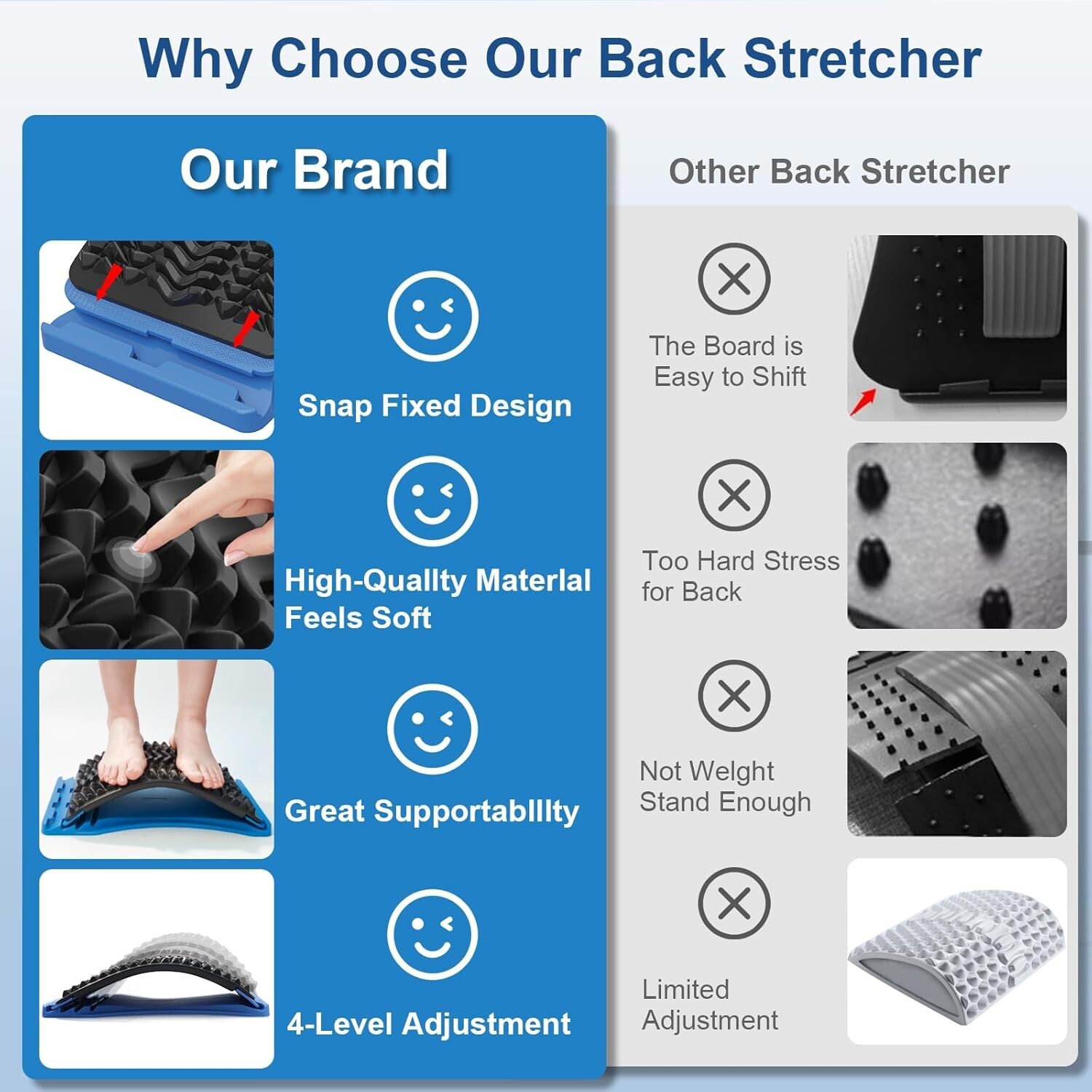 Adjustable Back Massager - Effective Relief for Sciatica and Lower Back Pain