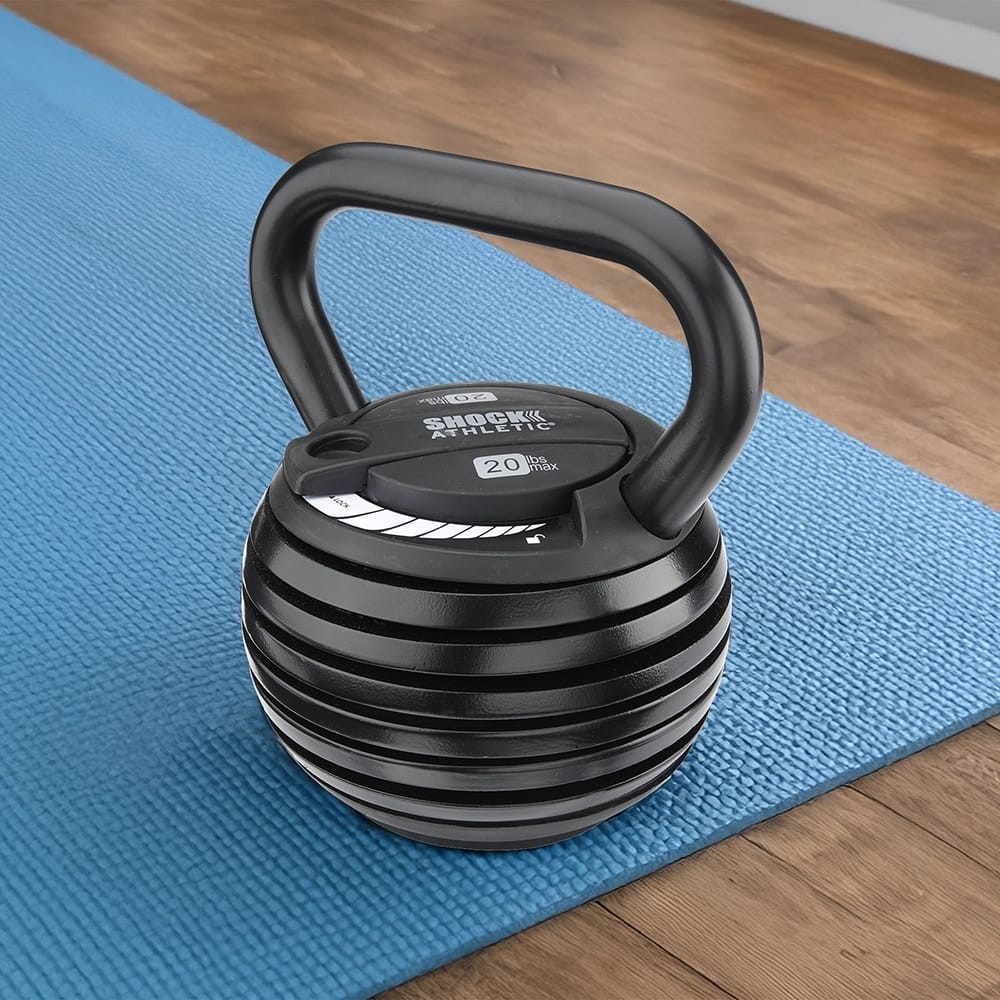 Shock Athletic 20 lb. Adjustable Kettlebell - NEW - FREE SHIPPING