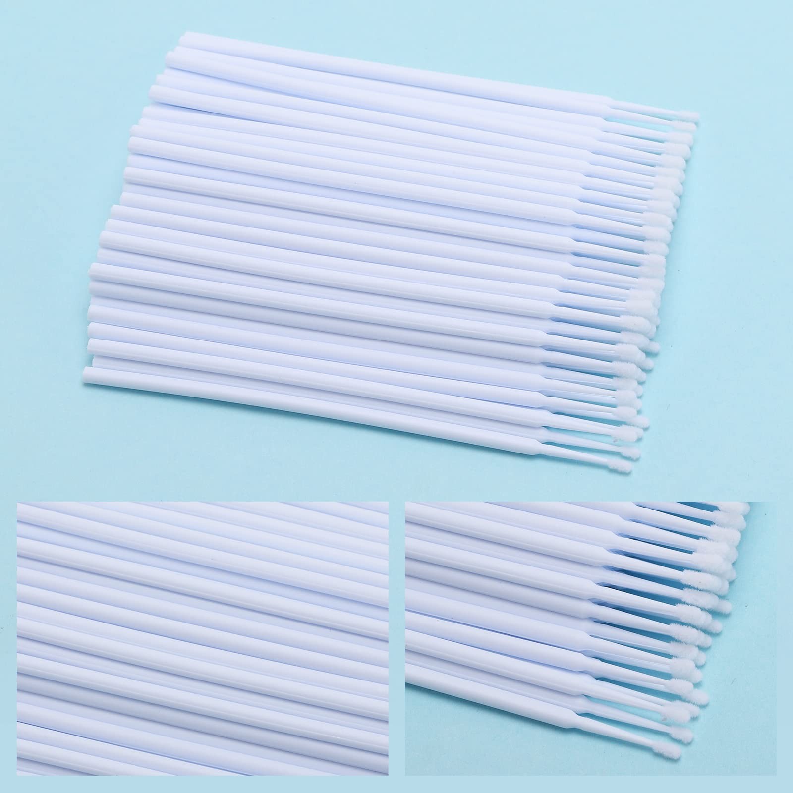 Tbestmax 500 Pcs Micro Applicator Brush Swabs, Disposable 500Pcs-White