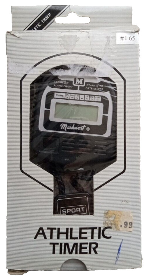 Martin Athletic Stopwatch Timer Model SW 11 Needs Battery, Vintage, Running