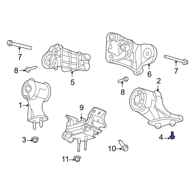 Genuine Ford Support Bolt W720953-S439