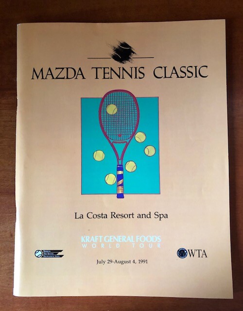 1991 Mazda Tennis Classic Program LaCosta Resort and Spa -Women's Tennis