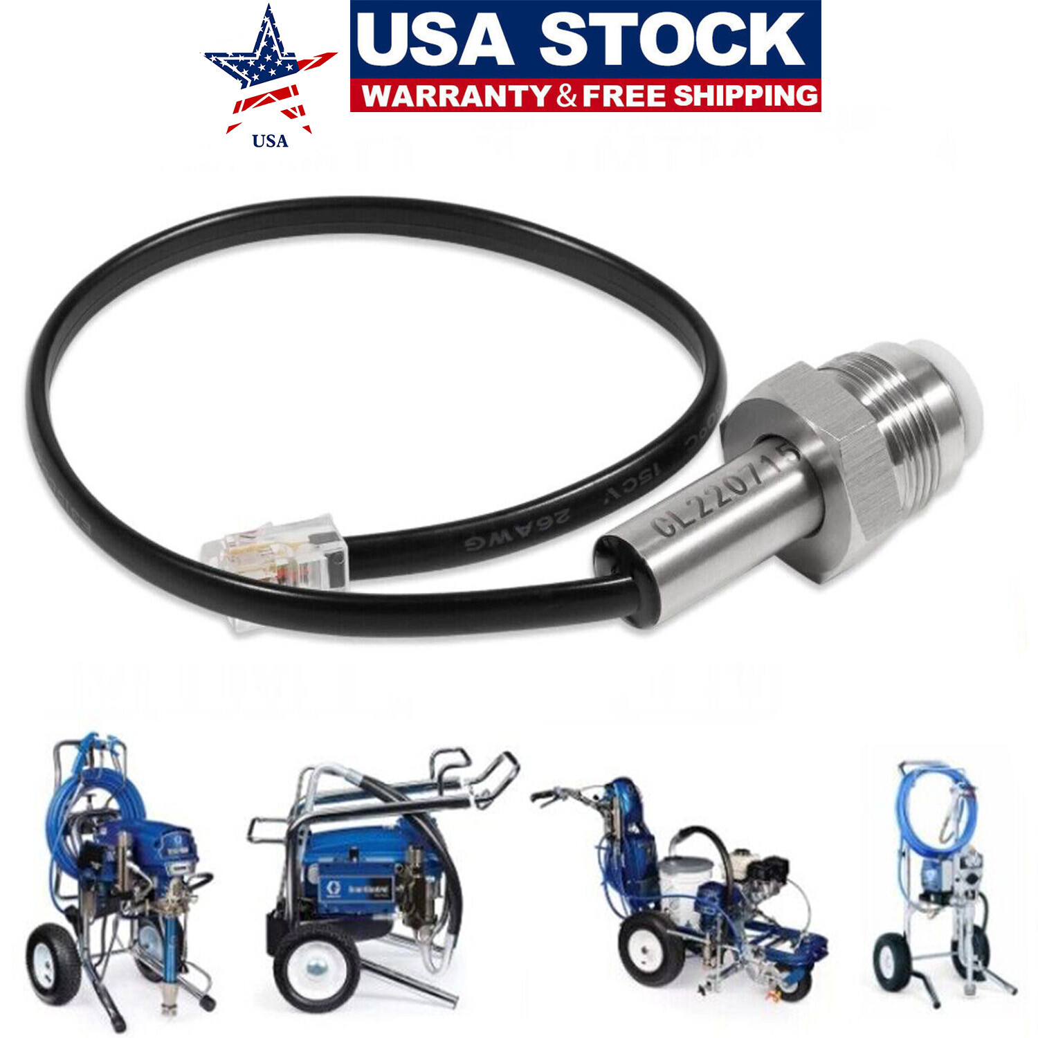 243222 Airless Paint Sprayer Transducer Pressure Transducer for 390 395