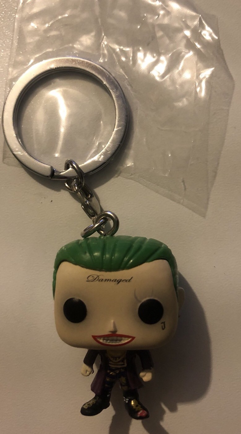 Funko POP Suicide Squad THE JOKER keychain. Regal Cinemas Exclusive Item