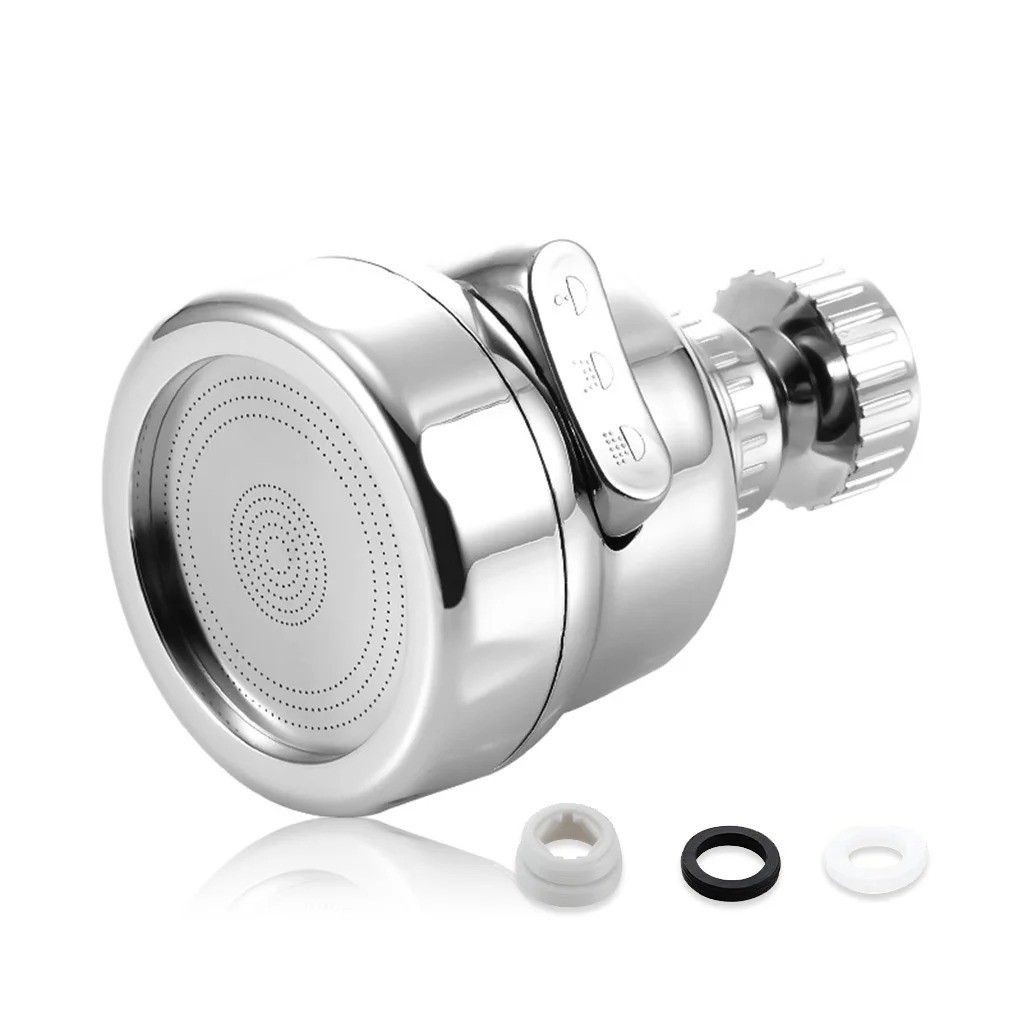 360° Swivel Faucet Aerator - Dual Mode Kitchen Sink Sprayer Water Saving Nozzle