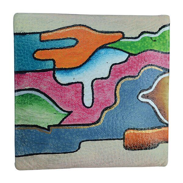 Swank Bags Hand Painted Leather Utility Bag - Abstract SB137-4