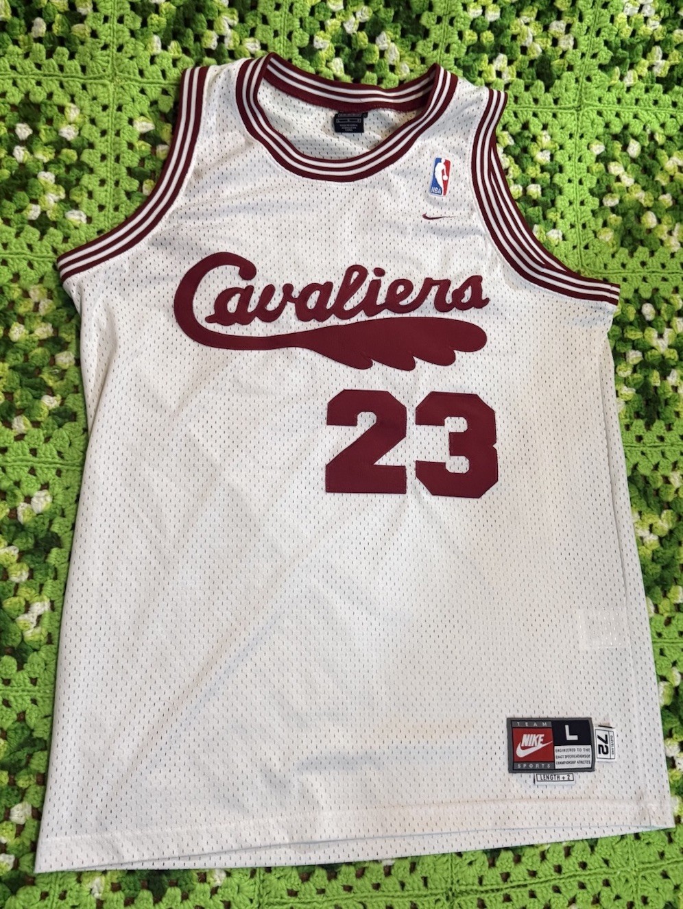 Nike LEBRON JAMES #23 Jersey Cleveland Cavaliers Large Length + 2 NBA Basketball
