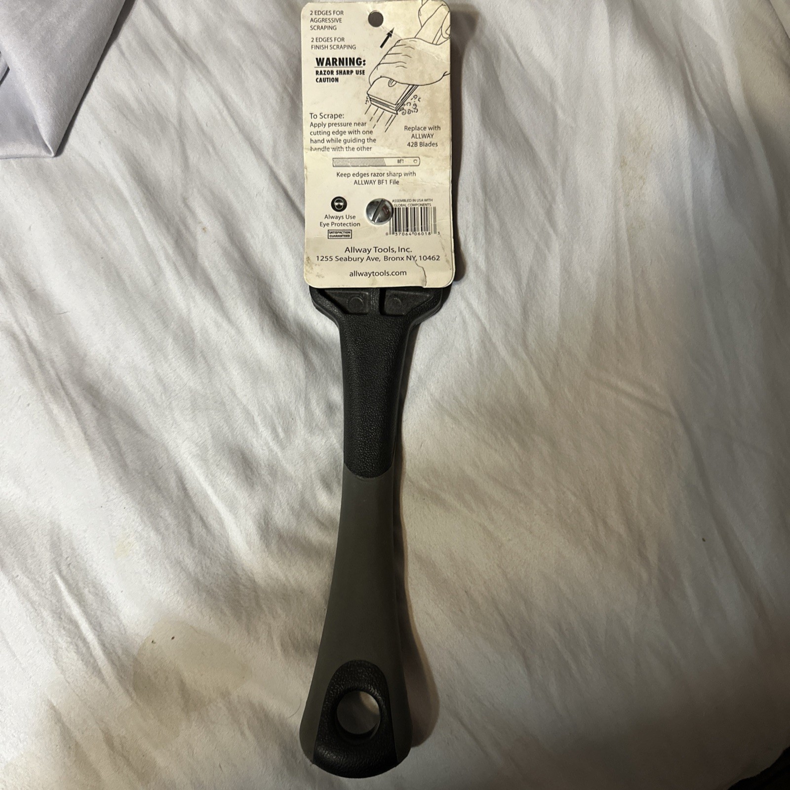 Allway tools F4 Soft Grip 2-1/2" Paint Scraper Rough and Fine scraping 4 Edge