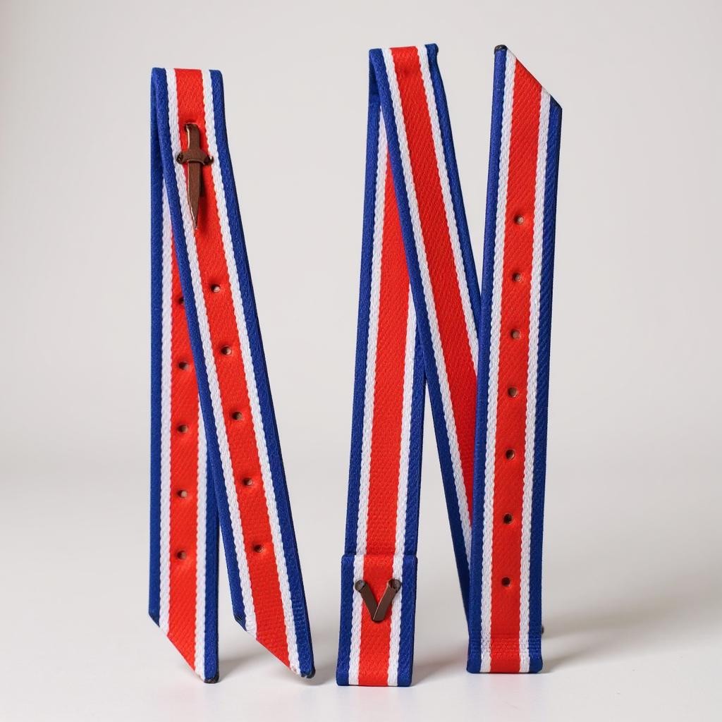 2-Ply Webbed Nylon Tie Strap & Off Billet Set – RED WHITE BLUE