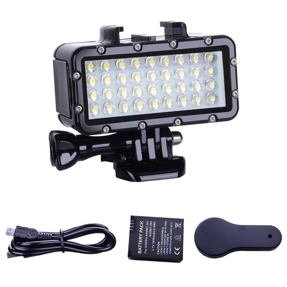 High Power Waterproof LED Diving Light - Dimmable Underwater Video Fill Light fo