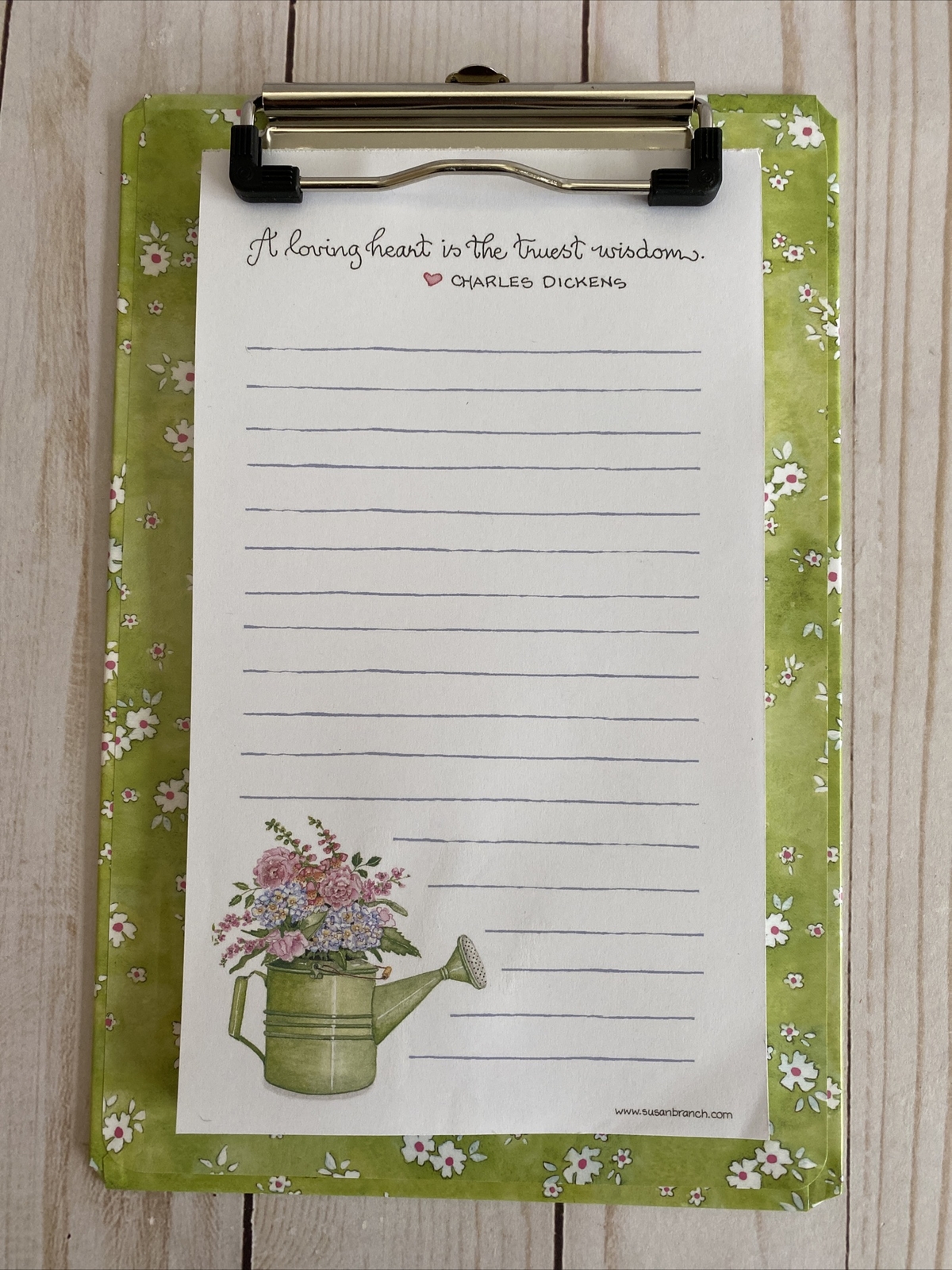 Susan Branch Note Memo Pad With Coordinating Clipboard Small Gifts Love New