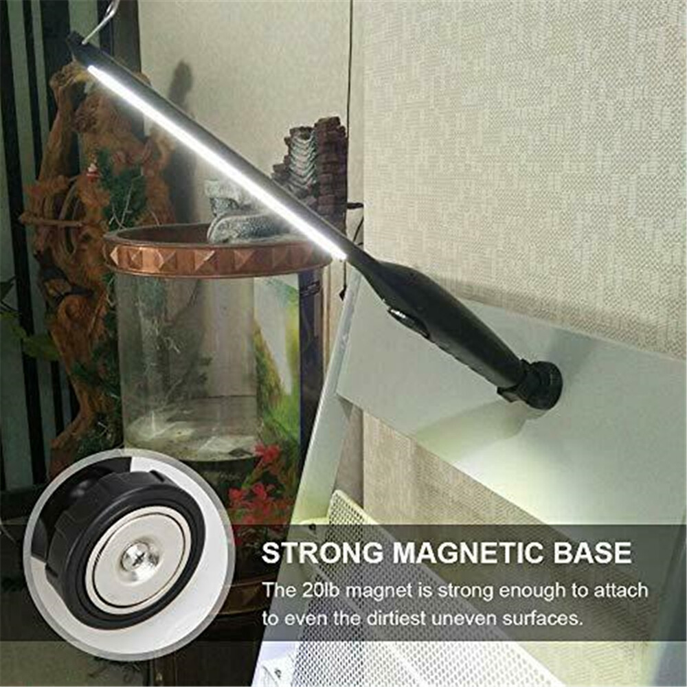 2PC 90000LM COB LED Work Light Flashlight Magnetic Base Rechargeable Torch Lamp