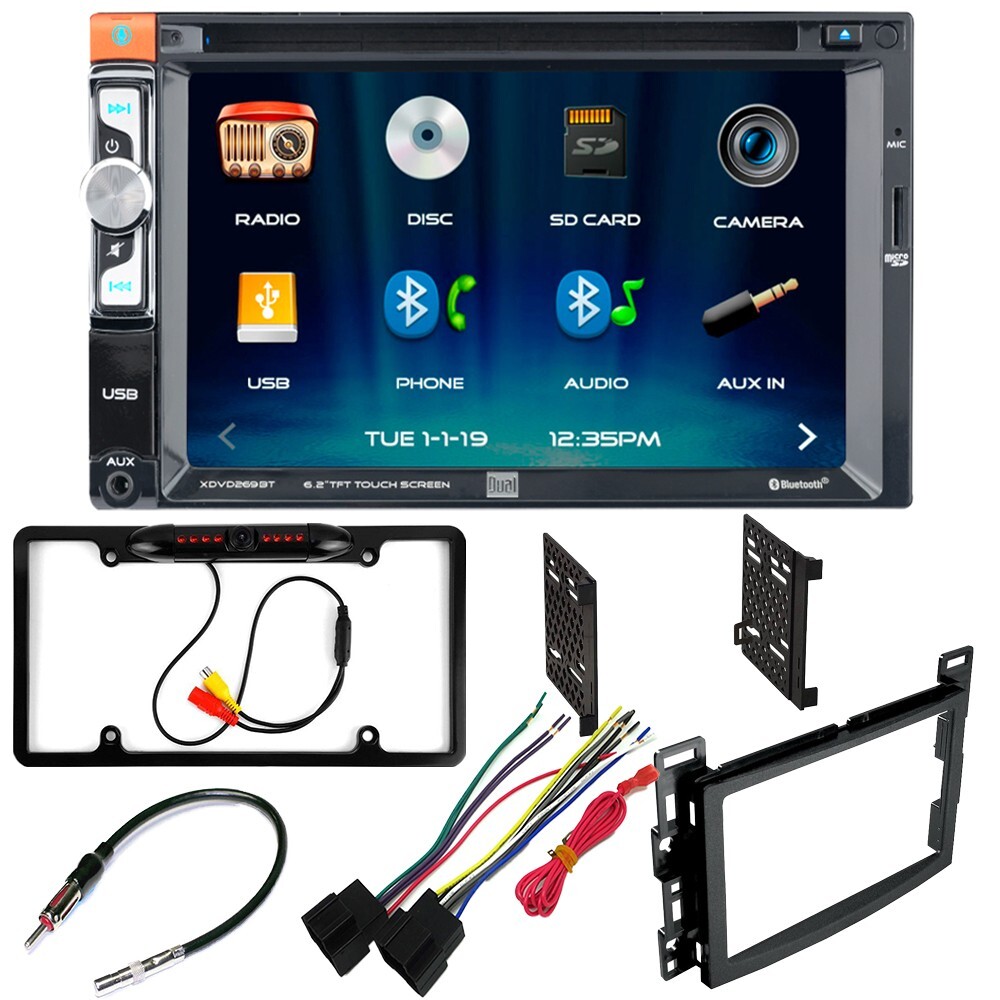 Dual 6.2" CD/DVD Player Car Stereo AM/FM Radio Kit For Pontiac G5 2007-2010