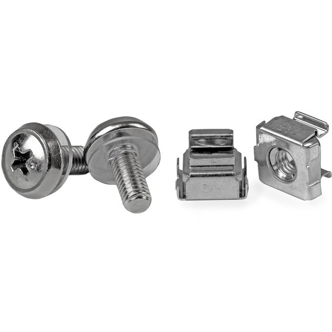 StarTech M5 Mounting Screws and Cage Nuts for Server Rack Cabinet - 50pk