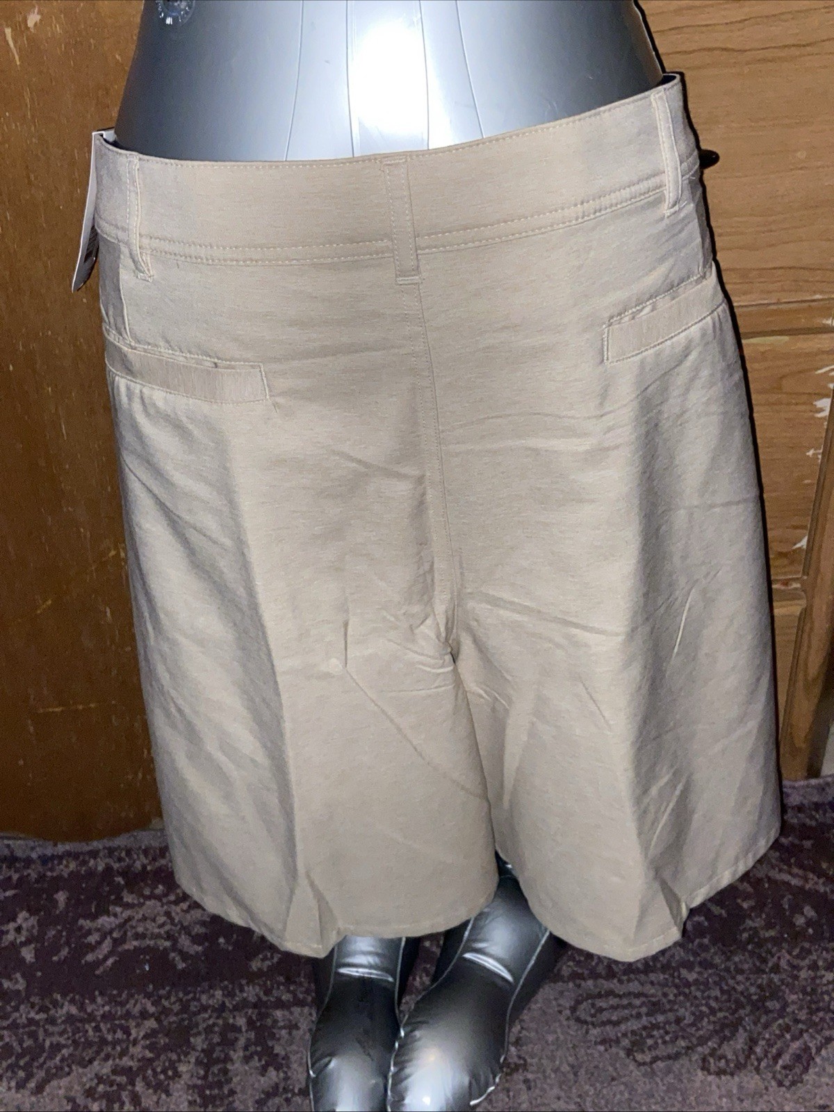 GEORGE ABOVE THE KNEE 4 WAY STRETCH TAN ACTIVE MOISTURE WICKING SHORTS 46