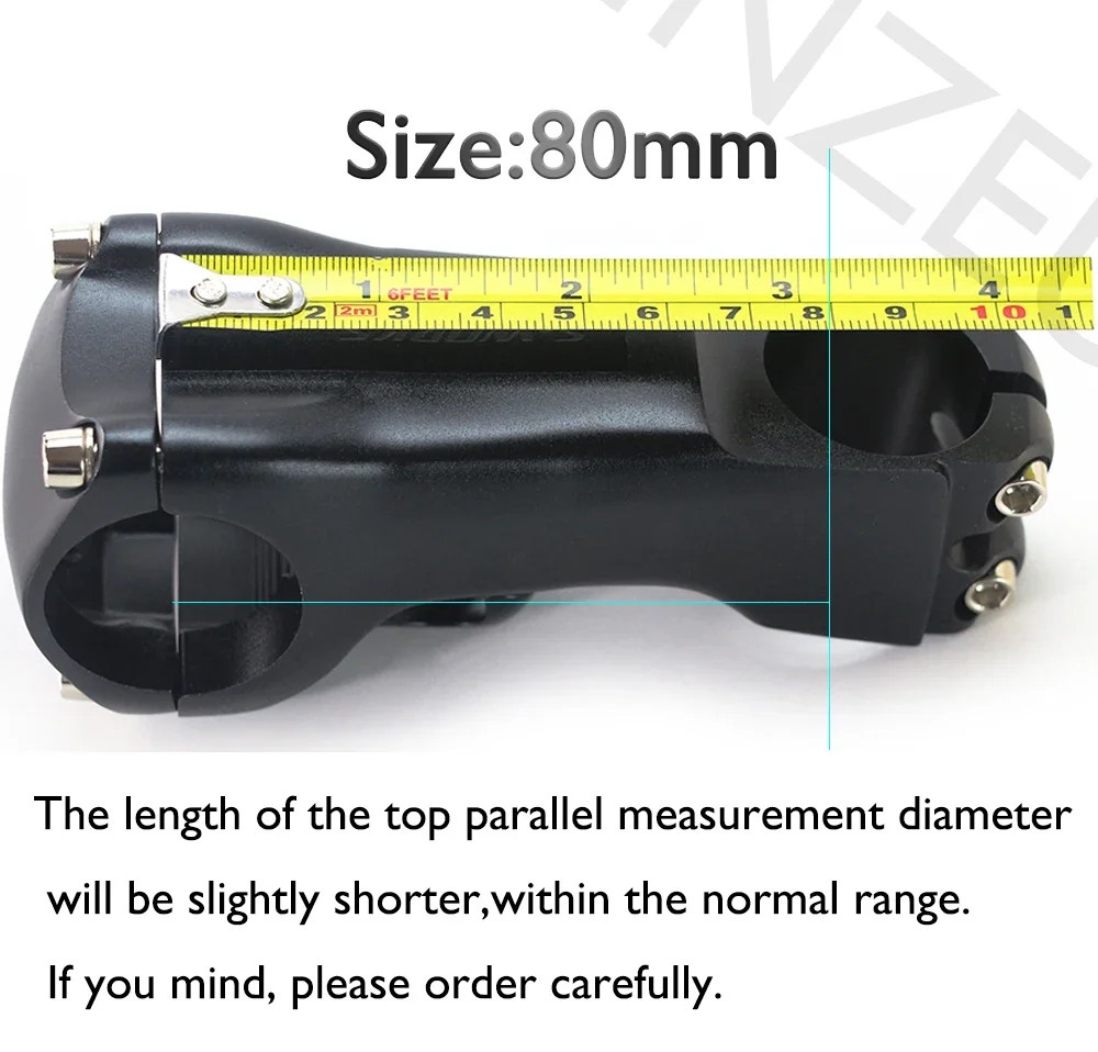 Road Bike Aluminum Alloy Stem 28.6/31.8mm*80-110mm Bicycle Handlebar Stand