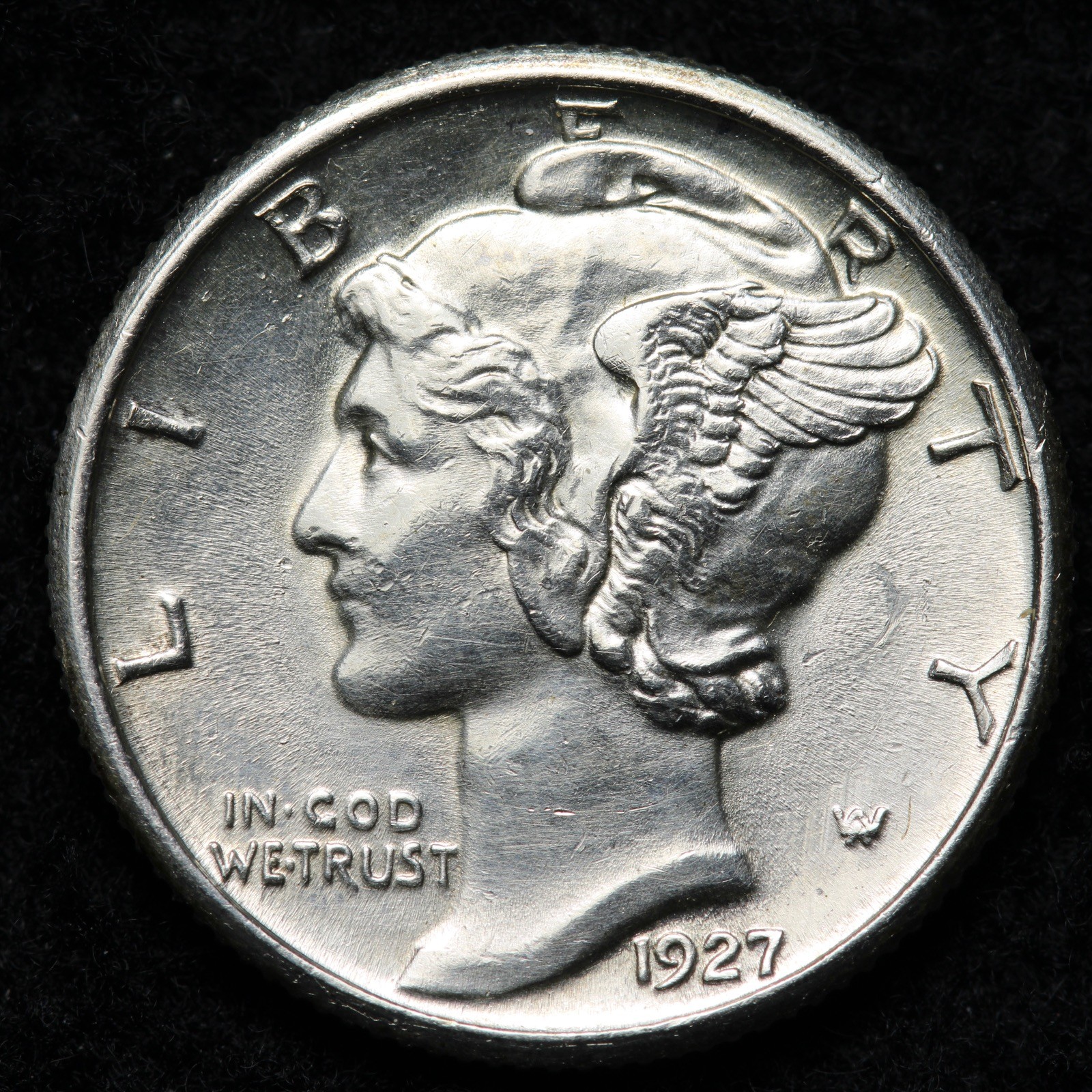 1927 Mercury Silver Dime BU *UNCIRCULATED* MS E336 KQTCB