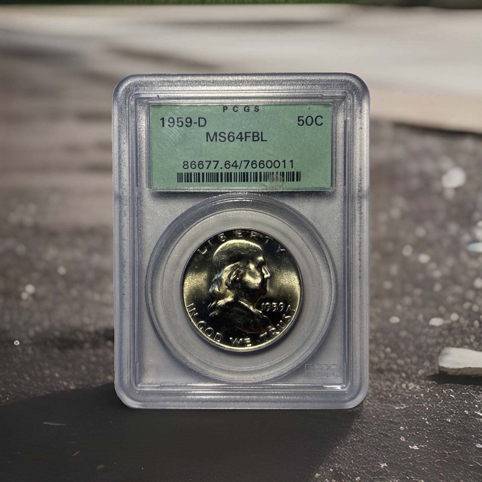 1959-D Franklin Half Dollar MS64FBL PCGS