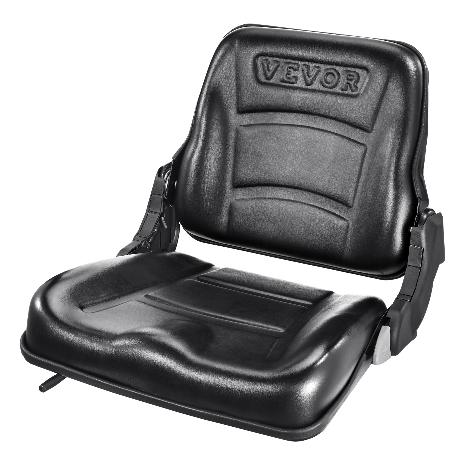 VEVOR Universal Forklift Seat Fold Down Tractor Seat with Adjustable Angle Back