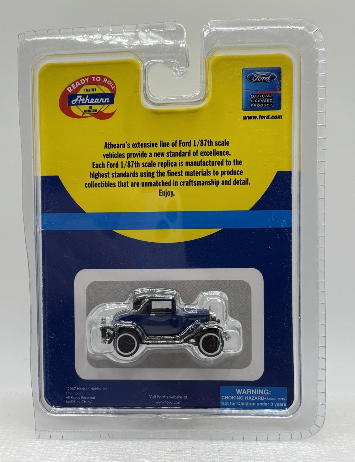 HO Athearn 26385 Ford Model A Sport Coupe Car Vehicle Blue BRAND NEW