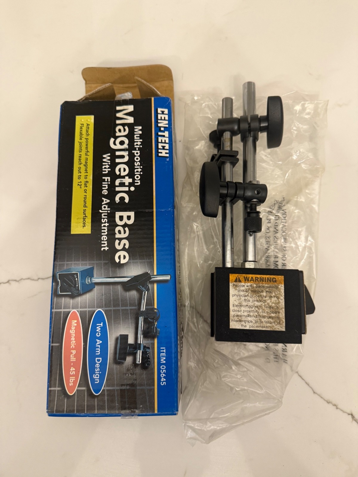 Cen-Tech Multi-Position Magnetic Base w/Fine Adjustment Item 05645