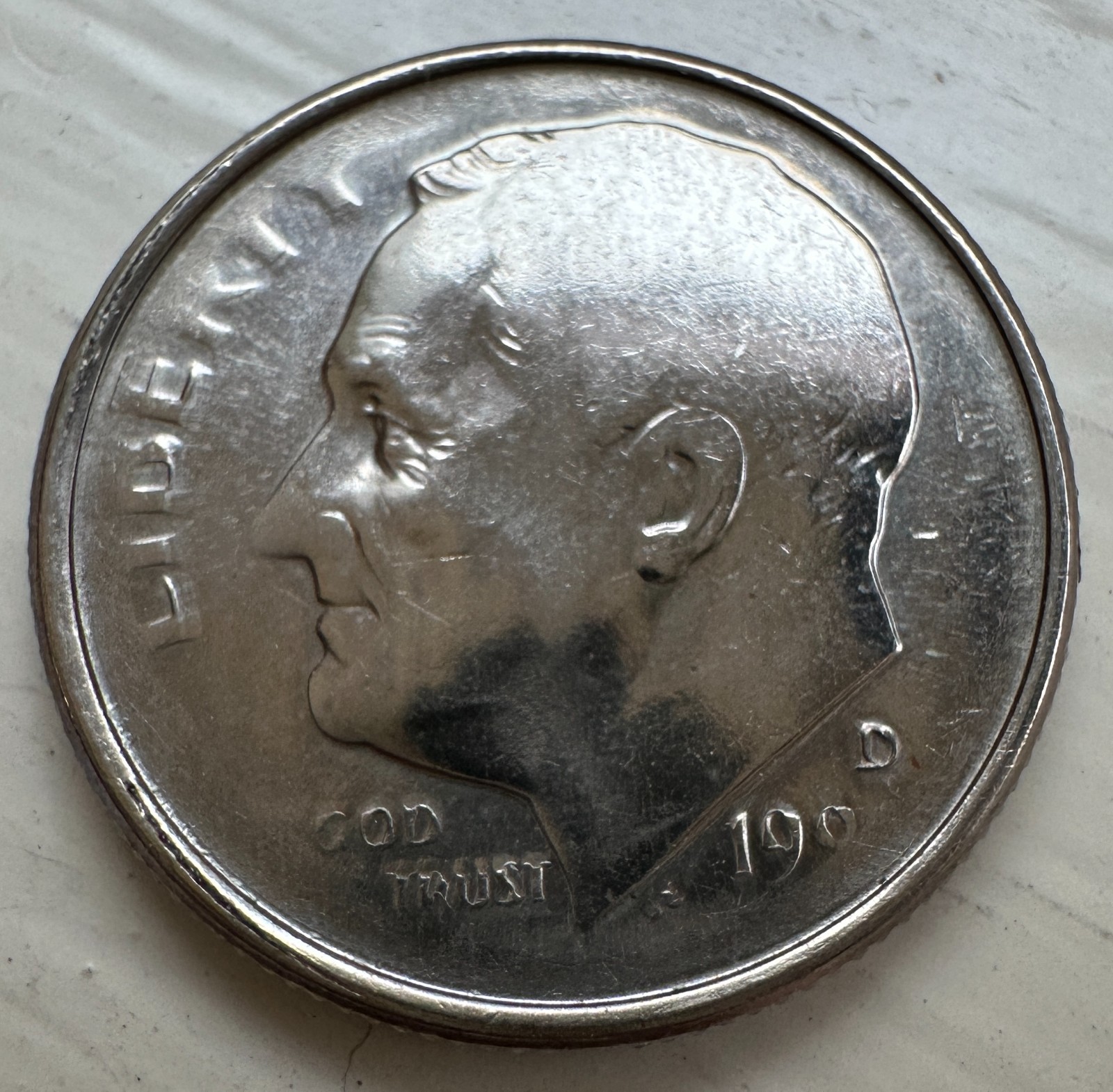 1994-D ROOSEVELT DIME WEAK STRIKE ERROR ***** SUPER RARE GREAT ERROR *****