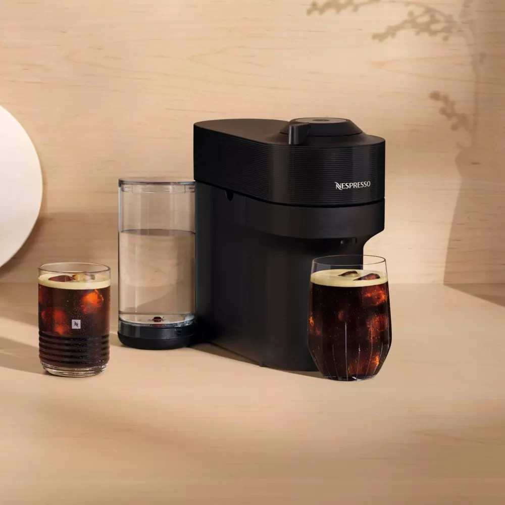 Nespresso 25.4 oz Espresso Maker Machine Compact Iced Coffee Kit Vertuo Pop